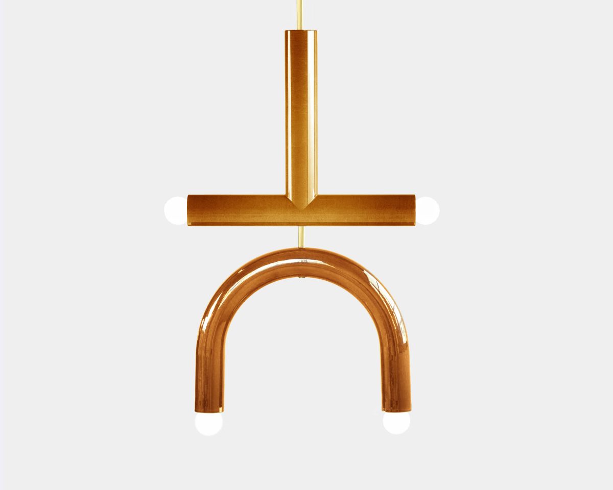 Pendant lamp TRN C2 by Pani Jurek (ochre)