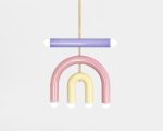 Pendant lamp TRN D1 by Pani Jurek (lilac/pink/mellow yellow)
