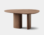 DK3-Tangent Table Round Walnut-Savannah Bay Gallery