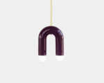 Pendant lamp TRN A1 by Pani Jurek (Aubergine)