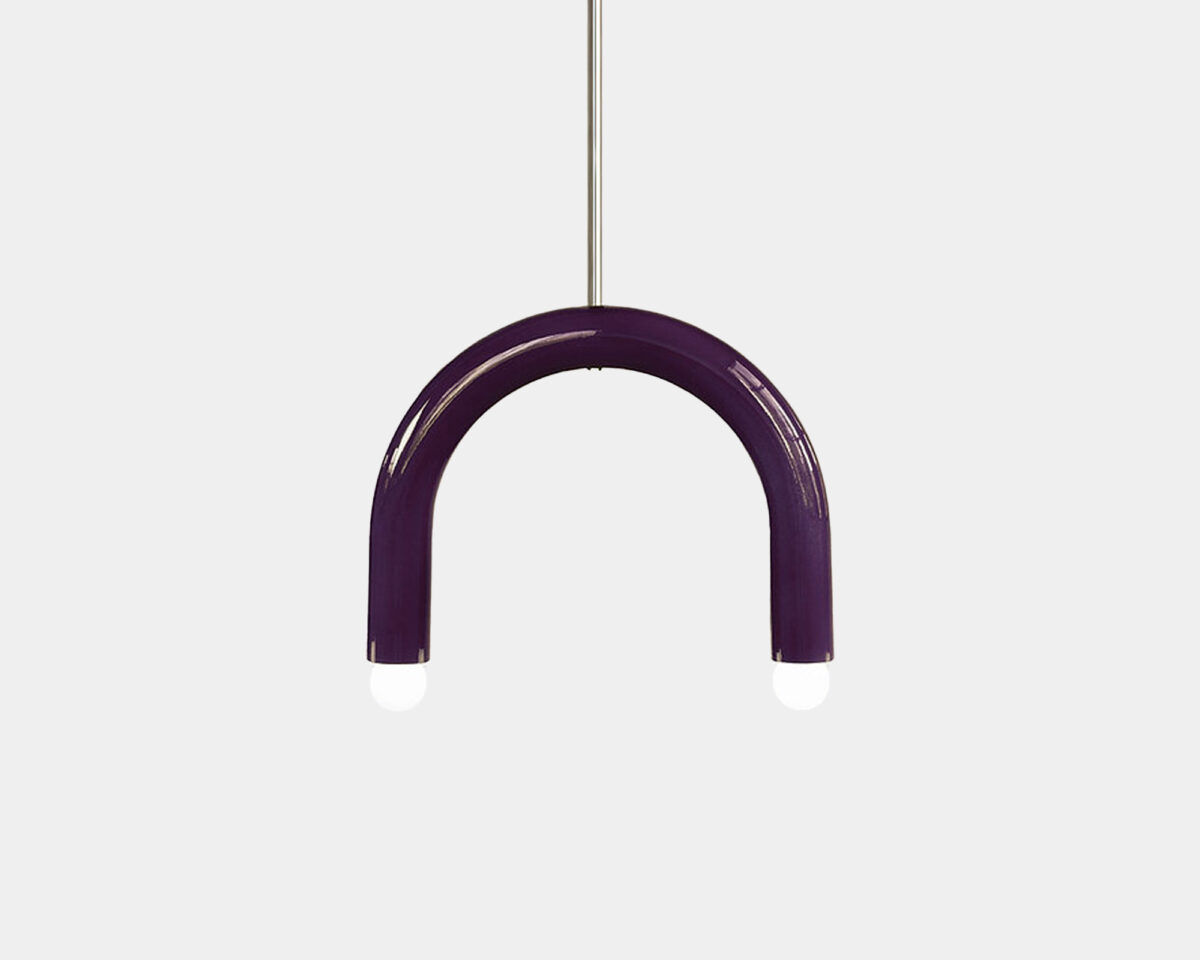 Pendant lamp TRN B1 by Pani Jurek (Aubergine)