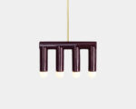 Pendant lamp TRN B3 by Pani Jurek (Aubergine)