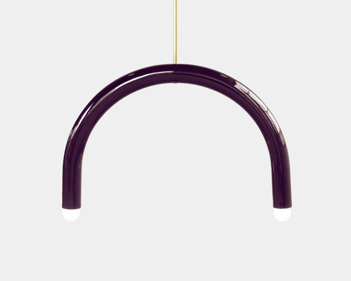 Pendant lamp TRN B4 by Pani Jurek (Aubergine)