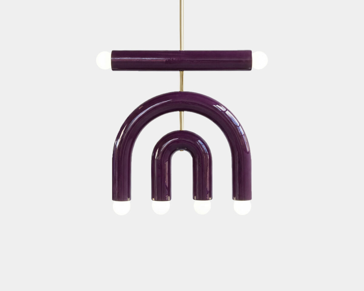 Pendant lamp TRN D1 by Pani Jurek (Aubergine)