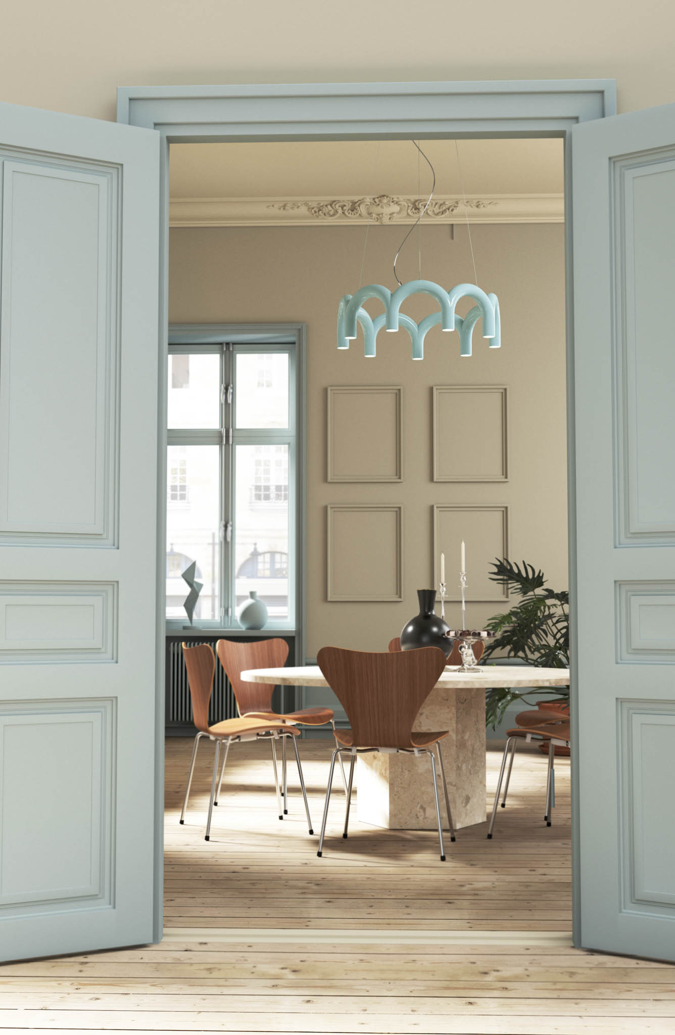 Chandelier Arch Circle 76 par Oblure 15